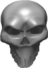 3D Carbon Fiber Skull 04 Decal / Sticker