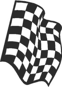 Checkered Flag Decal / Sticker 18