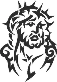 Jesus Tribal Decal / Sticker