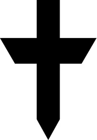 Christian Cross Decal / Sticker 70