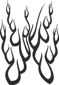 Flames Decal / Sticker 34