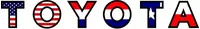 American Holland / Dutch / The Netherlands Texas Flag Toyota Decal / Sticker 04