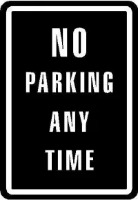 Custom NO PARKING Decals and NO PAKRING Stickers Any Size & Color