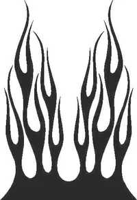 Flames Decal / Sticker 38