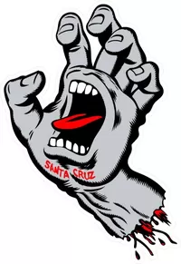 Santa Cruz Screaming Hand Decal / Sticker 06