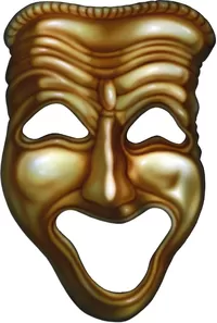 Comedy Mask Decal / Sticker 01