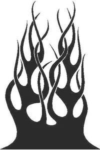 Flames Decal / Sticker 33