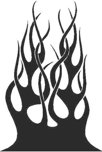 Flames Decal / Sticker 33