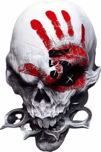 Five Finger Death Punch Skull Decal / Sticker 01