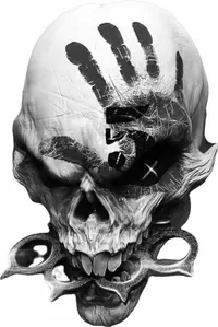 Five Finger Death Punch Skull Decal / Sticker 02