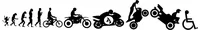 Motorcycle Evolution Decal / Sticker 01