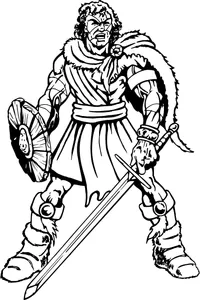 Gladiator Mascot Decal / Sticker