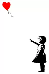 Bansky Balloon Girl Decal / Sticker 02