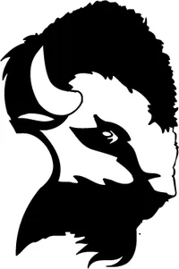 Buffalo Head Mascot Decal / Sticker