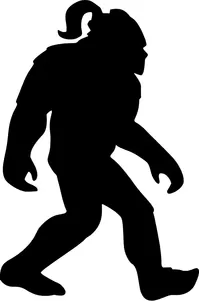 Female Bigfoot Decal / Sticker 04