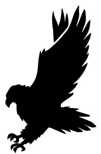 Hawks / Falcons Full Mascot Decal / Sticker 2