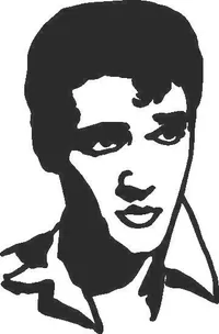 Elvis Decal / Sticker 06