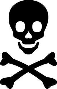 Skull and Cross Bones Decal / Sticker 12