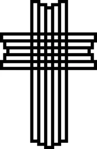 Christian Cross Decal / Sticker 75