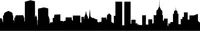 New York Skyline Silhouette Decal / Sticker 11