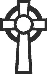 Celtic Cross Decal / Sticker 03