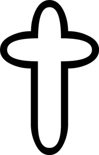 Christian Cross Decal / Sticker 68