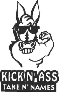 Kick N Ass Take N Names Decal / Sticker