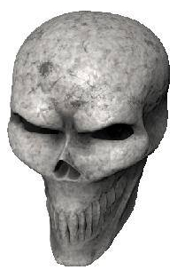 3D Bone Skull 01 Decal / Sticker