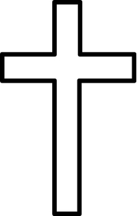 Christian Cross Decal / Sticker 50