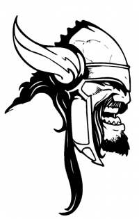 CUSTOM VIKINGS MASCOT DECALS AND VIKINGS MASCOT STICKERS