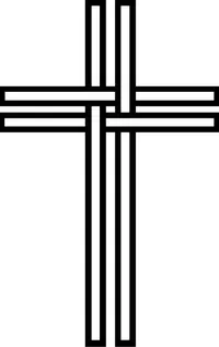 Christian Cross Decal / Sticker 43