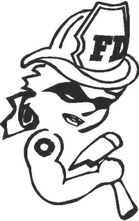 FireGirl 01 Decal / Sticker