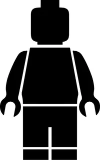 Lego Man Decal / Sticker 05