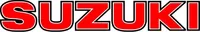 Black and Red Suzuki Lettering Decal / Sticker 13