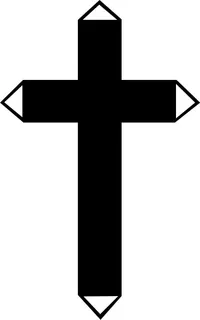 Christian Cross Decal / Sticker 51