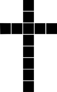 Christian Cross Decal / Sticker 08