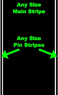 16.5 Inch Wide Pin Stripe Racing Stripe Decal / Sticker 25