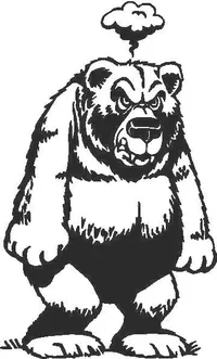 A Bear decal / Sticker