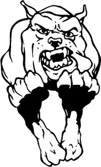 Running Bulldog Mascot Decal / Sticker