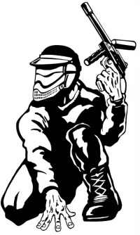 Custom PAINTBALL Stickers Any Size & Color and PAINTBALL Decals