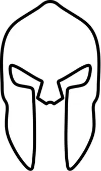 Spartan Helmet / Mask Decal / Sticker 02