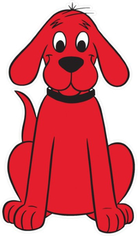 Custom Clifford Big Red Dog Decals and Stickers - Any Size & Color