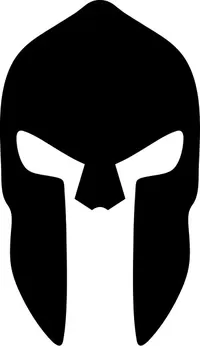 Spartan Helmet / Mask Decal / Sticker 01