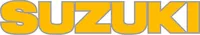 Dark Yellow and Silver Suzuki Lettering Decal / Sticker 15