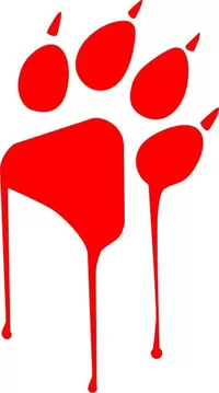 Bloody Paw Decal / Sticker 01