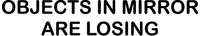 Objects in Mirror are Losing Decal / Sticker 02