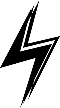 Lightning Bolts Decal / Sticker 05