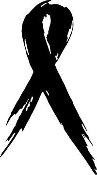 Cancer Ribbon Decal / Sticker 04
