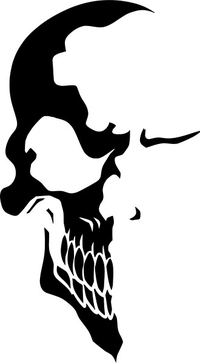 Skull Decal / Sticker 35