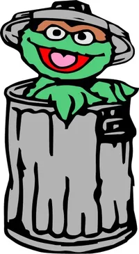 Oscar the Grouch Decal / Sticker 01